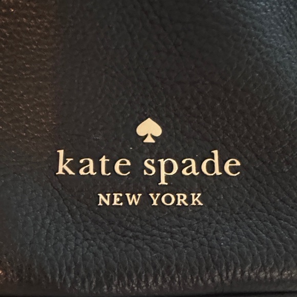 Kate Spade Black Crossbody Bag with Striped Strap - Picture 2 of 4